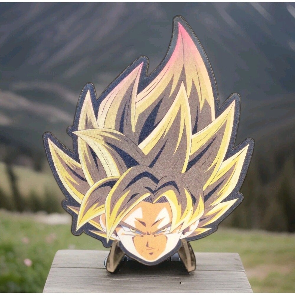 Goku Super Saiyan Blue God Dragon Ball 3D Motion Lenticular Car Decal Sticker